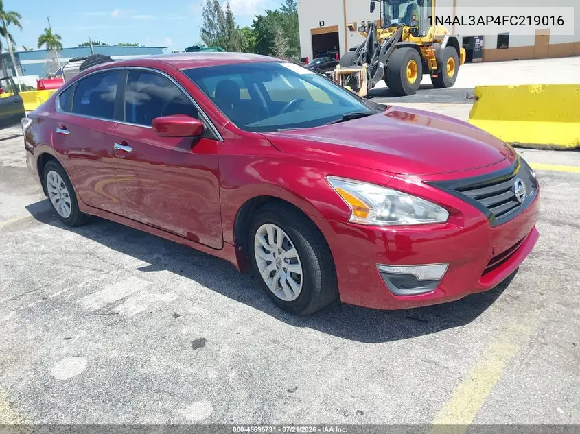 2015 Nissan Altima 2.5 S VIN: 1N4AL3AP4FC219016 Lot: 45695731