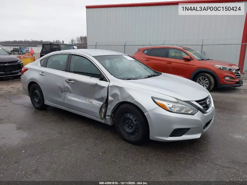 1N4AL3AP0GC150424 2016 Nissan Altima 2.5/2.5 S/2.5 Sl/2.5 Sr/2.5 Sv