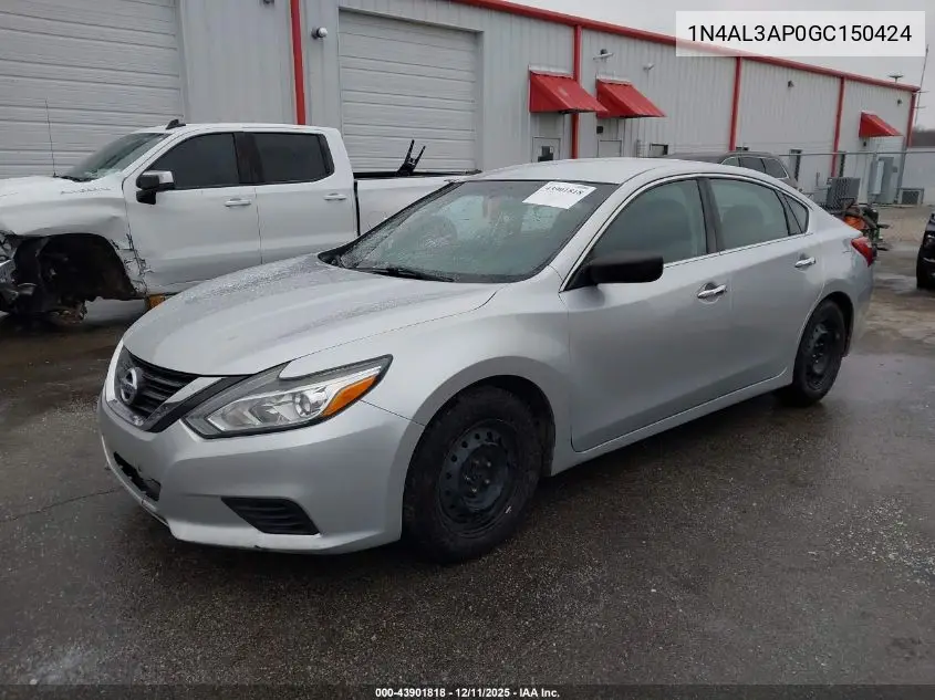 1N4AL3AP0GC150424 2016 Nissan Altima 2.5/2.5 S/2.5 Sl/2.5 Sr/2.5 Sv