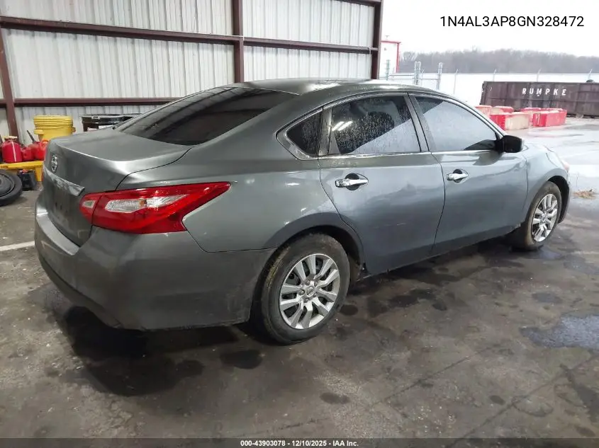1N4AL3AP8GN328472 2016 Nissan Altima 2.5/2.5 S/2.5 Sl/2.5 Sr/2.5 Sv