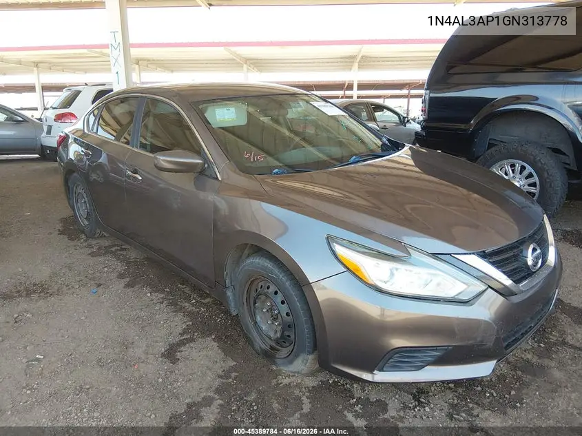 2016 Nissan Altima 2.5 S VIN: 1N4AL3AP1GN313778 Lot: 45389784