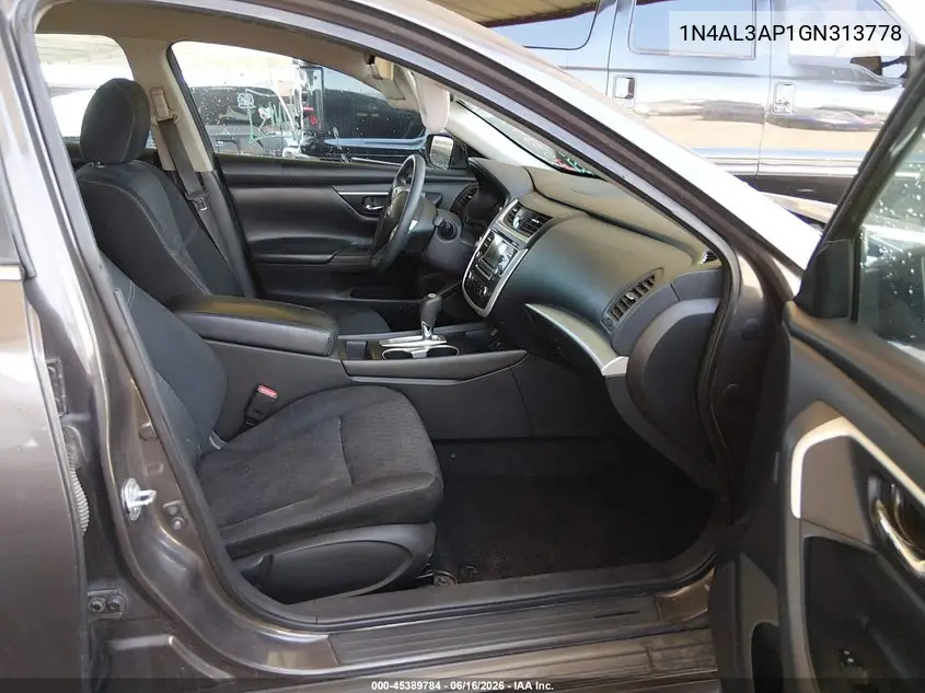 2016 Nissan Altima 2.5 S VIN: 1N4AL3AP1GN313778 Lot: 45389784