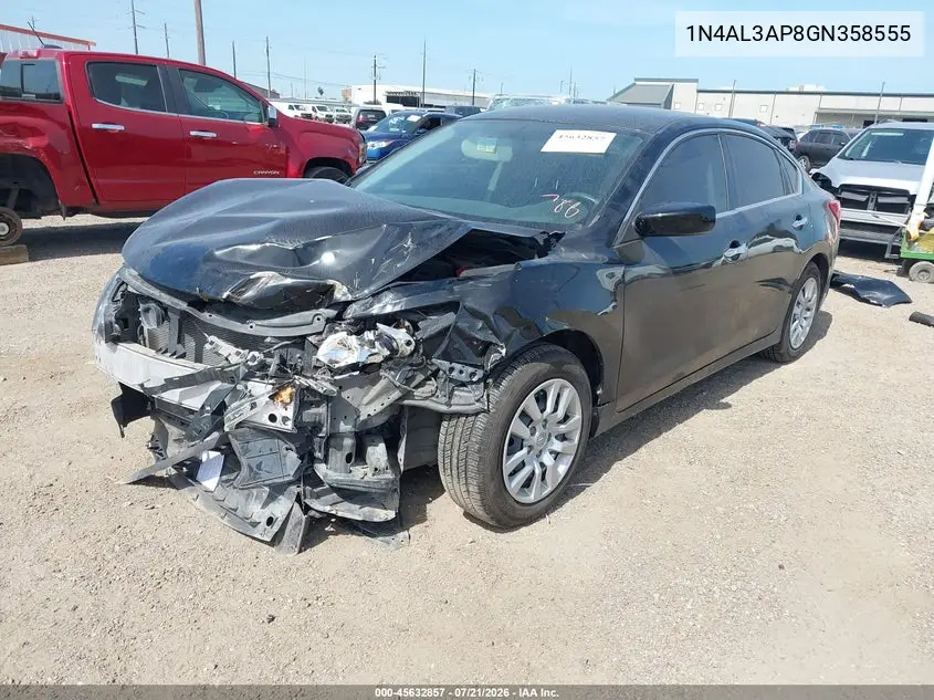 2016 Nissan Altima 2.5 S VIN: 1N4AL3AP8GN358555 Lot: 45632857