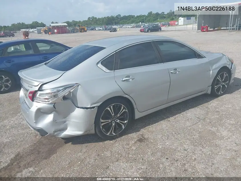 2016 Nissan Altima 3.5 Sr VIN: 1N4BL3AP5GC226188 Lot: 45685715