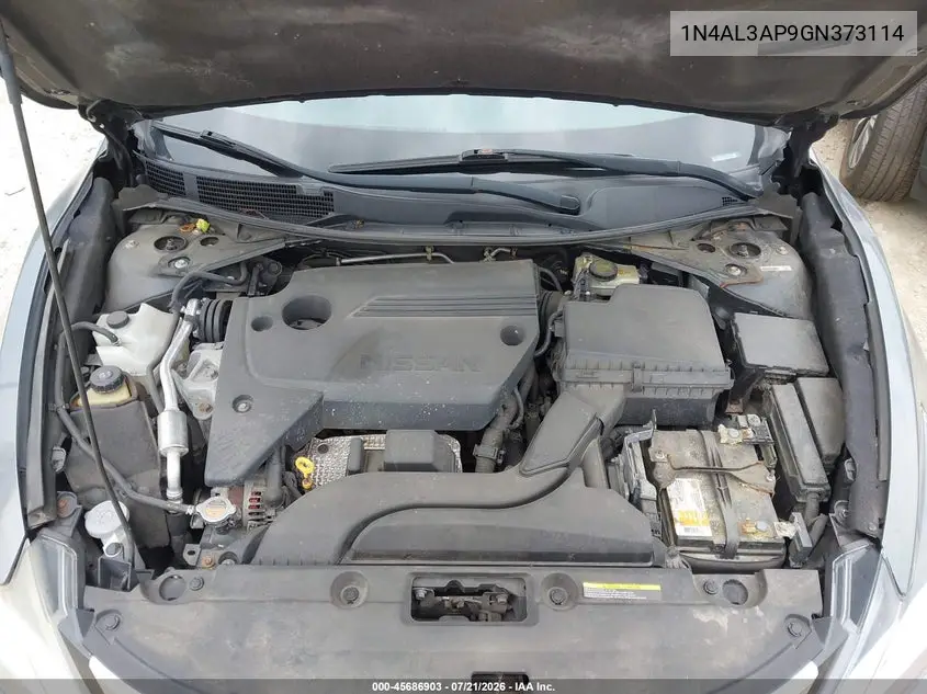 2016 Nissan Altima 2.5/2.5 S/2.5 Sl/2.5 Sr/2.5 Sv VIN: 1N4AL3AP9GN373114 Lot: 45686903