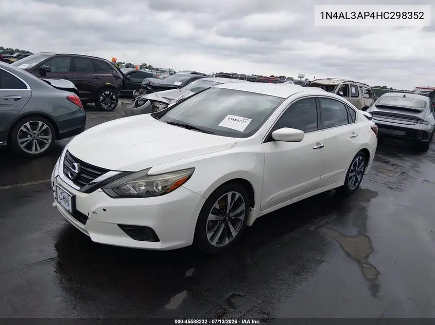 2017 Nissan Altima 2.5 Sr VIN: 1N4AL3AP4HC298352 Lot: 45588232