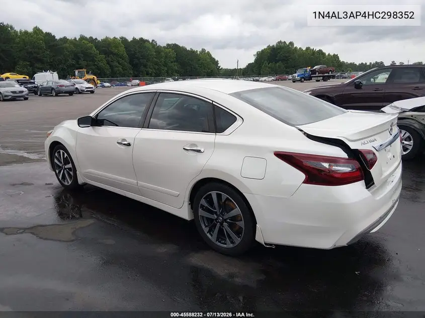 2017 Nissan Altima 2.5 Sr VIN: 1N4AL3AP4HC298352 Lot: 45588232