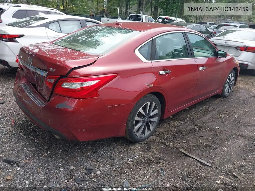 2017 Nissan Altima 2.5 Sv VIN: 1N4AL3AP4HC143459 Lot: 45602585