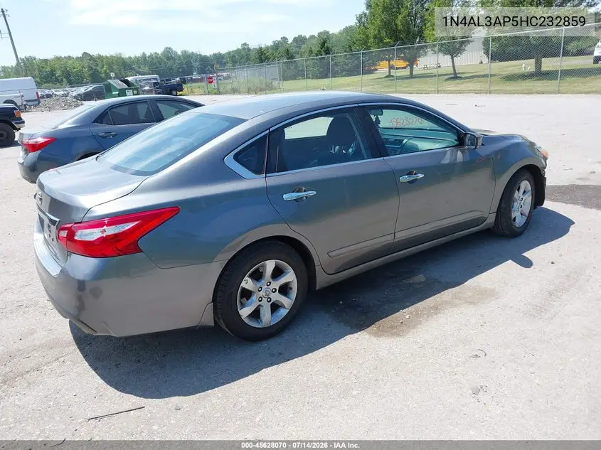 2017 Nissan Altima 2.5 S VIN: 1N4AL3AP5HC232859 Lot: 45628070