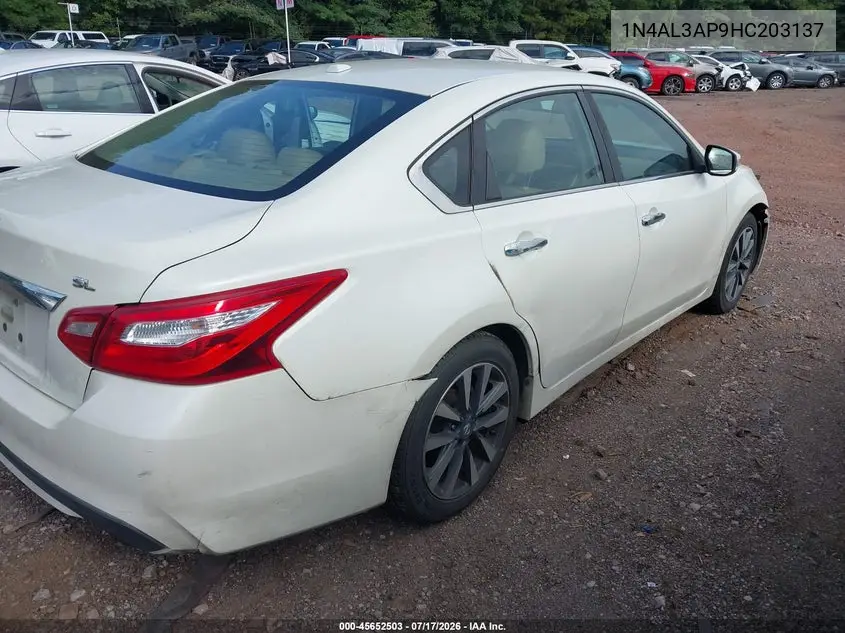 2017 Nissan Altima 2.5 Sl VIN: 1N4AL3AP9HC203137 Lot: 45652503