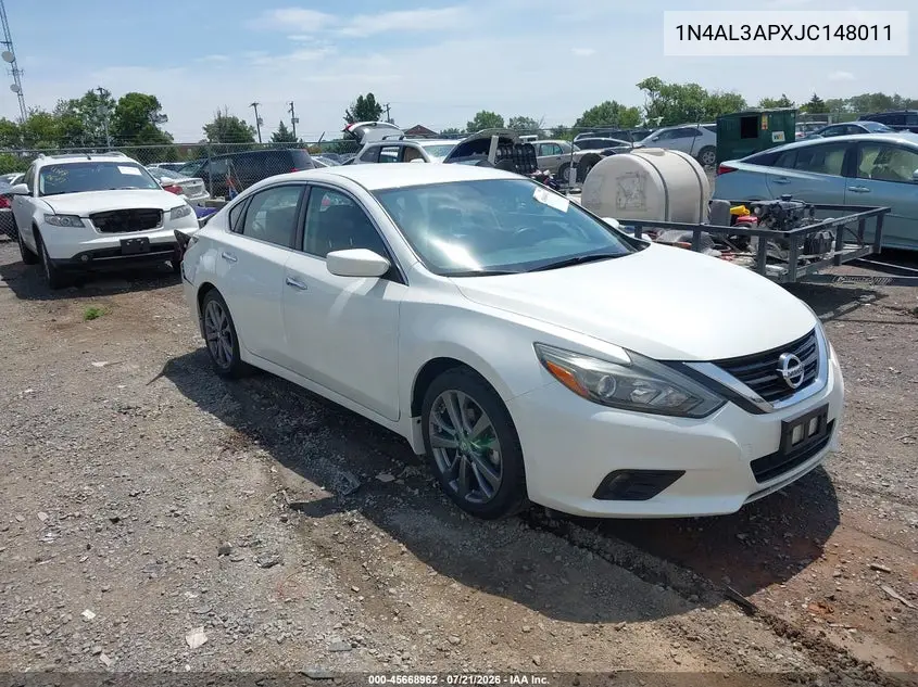 2018 Nissan Altima 2.5 Sr VIN: 1N4AL3APXJC148011 Lot: 45668962