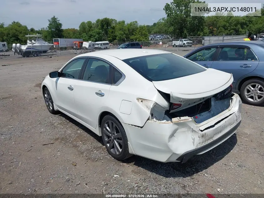 2018 Nissan Altima 2.5 Sr VIN: 1N4AL3APXJC148011 Lot: 45668962