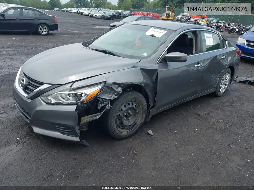 2018 Nissan Altima 2.5 S VIN: 1N4AL3APXJC144976 Lot: 45685689