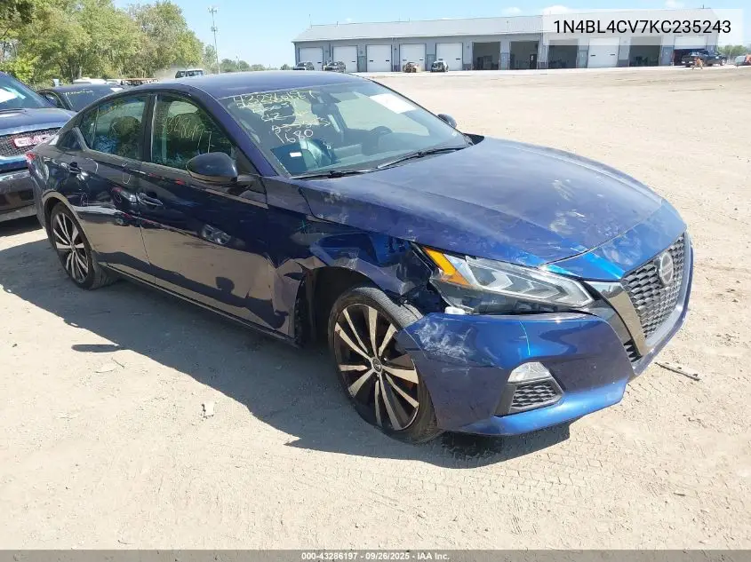 1N4BL4CV7KC235243 2019 Nissan Altima 2.5 Sr