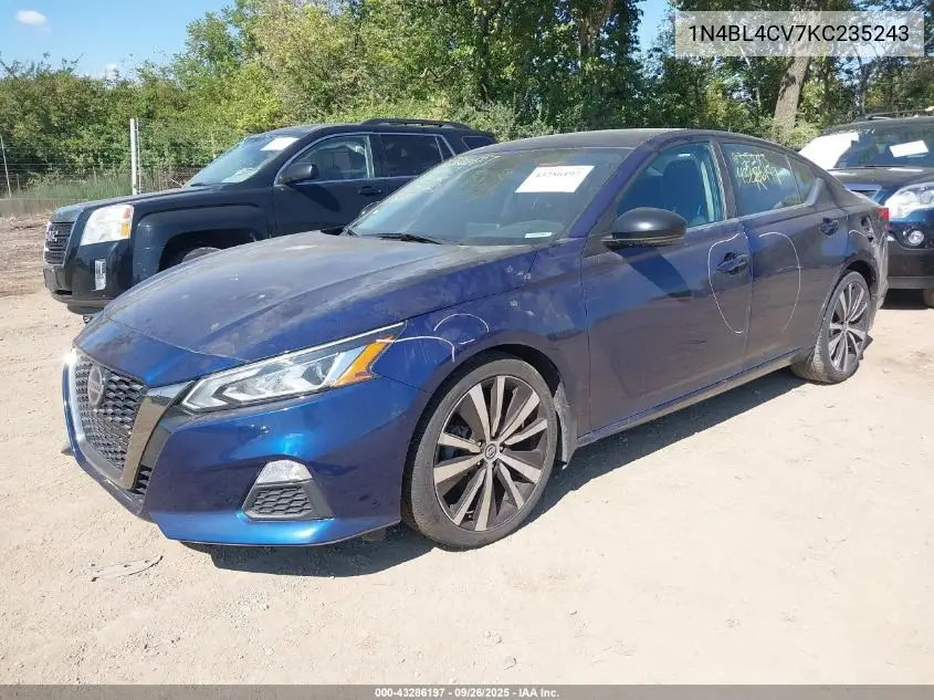 1N4BL4CV7KC235243 2019 Nissan Altima 2.5 Sr