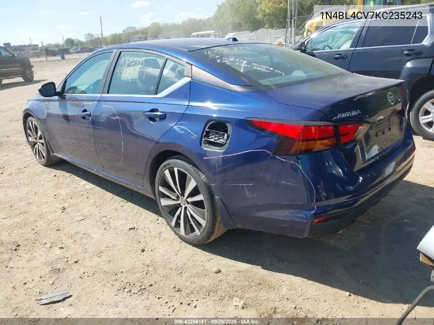 1N4BL4CV7KC235243 2019 Nissan Altima 2.5 Sr
