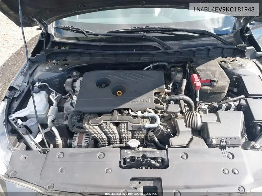 1N4BL4EV9KC181943 2019 Nissan Altima 2.5 Sl