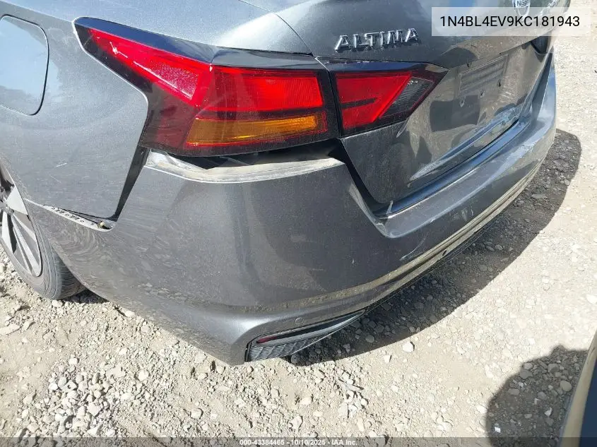 1N4BL4EV9KC181943 2019 Nissan Altima 2.5 Sl