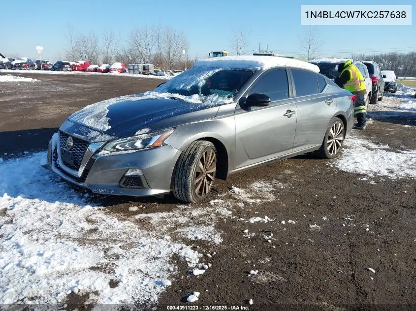 1N4BL4CW7KC257638 2019 Nissan Altima 2.5 Sr