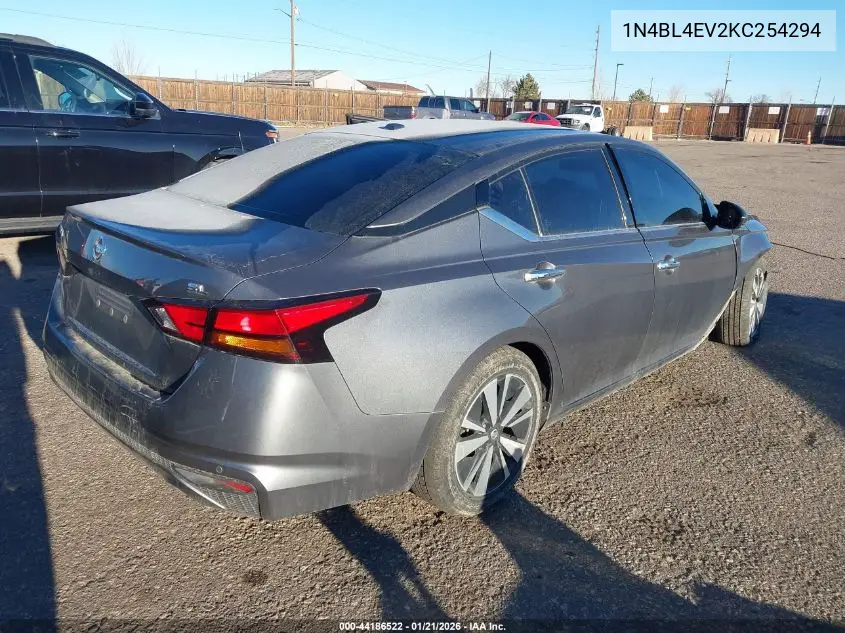 1N4BL4EV2KC254294 2019 Nissan Altima 2.5 Sl