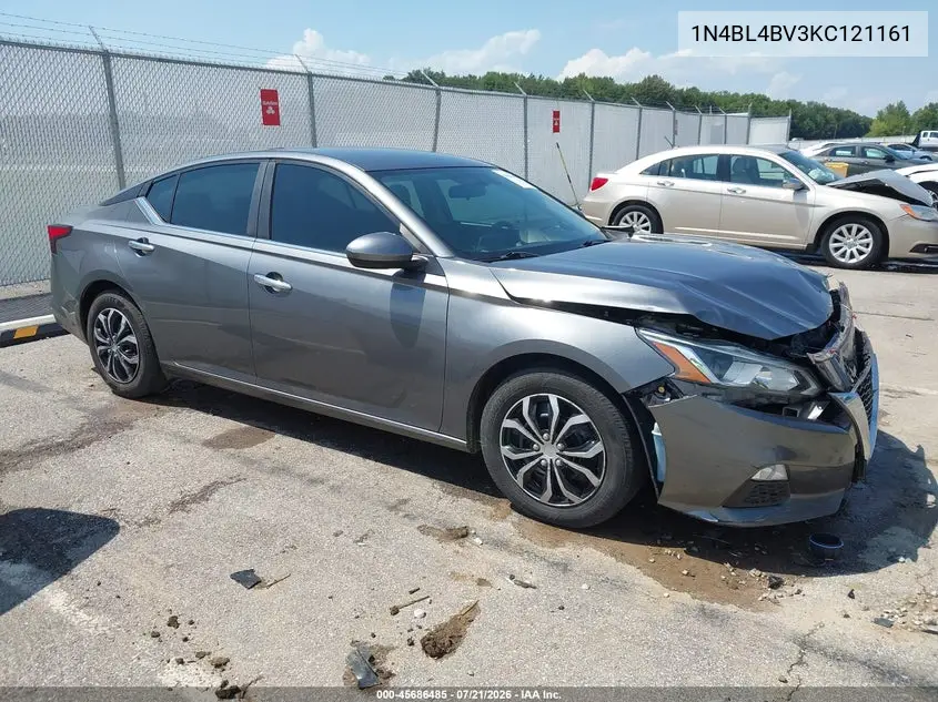 2019 Nissan Altima 2.5 S VIN: 1N4BL4BV3KC121161 Lot: 45686485