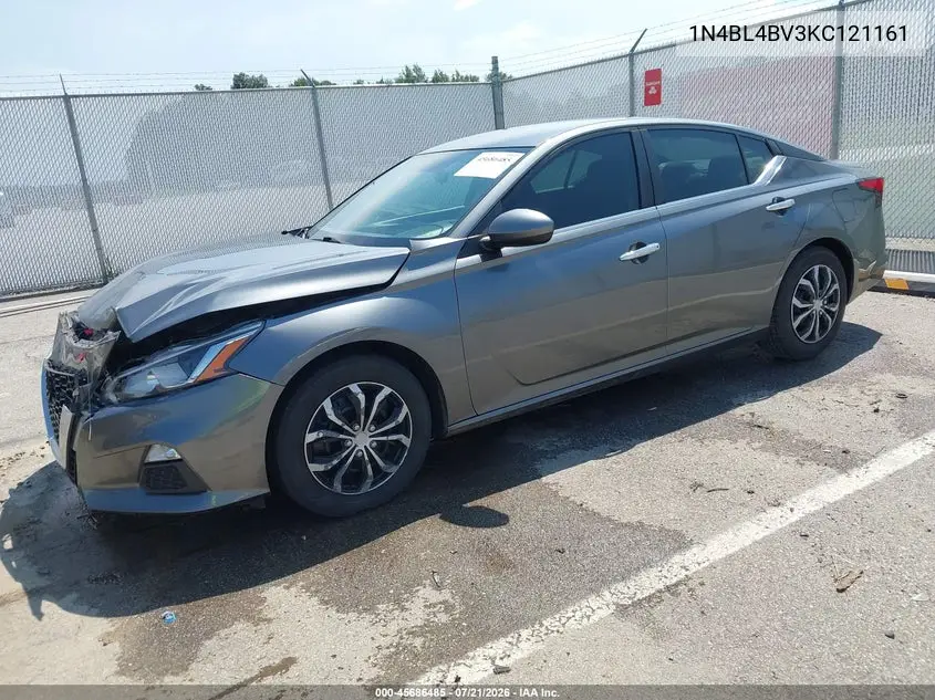 2019 Nissan Altima 2.5 S VIN: 1N4BL4BV3KC121161 Lot: 45686485
