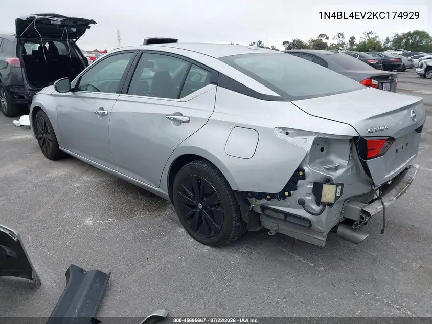 2019 Nissan Altima 2.5 Sl VIN: 1N4BL4EV2KC174929 Lot: 45695667