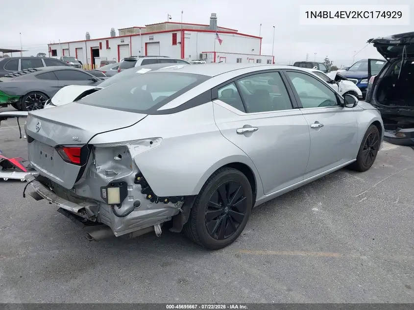 2019 Nissan Altima 2.5 Sl VIN: 1N4BL4EV2KC174929 Lot: 45695667