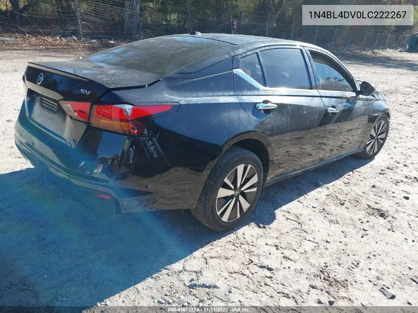 1N4BL4DV0LC222267 2020 Nissan Altima Sv Fwd