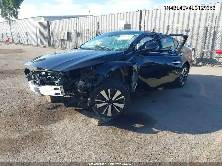 1N4BL4EV4LC129363 2020 Nissan Altima Sl Fwd
