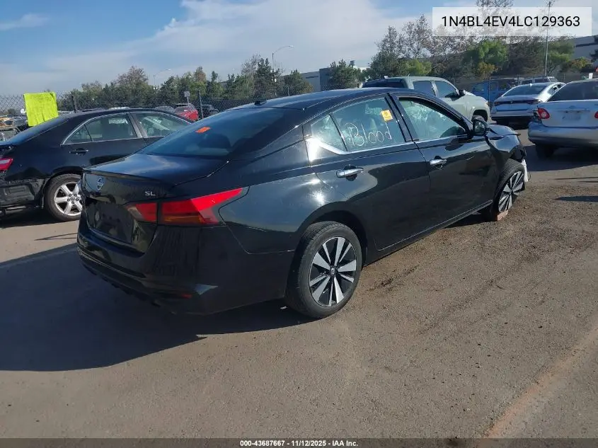 1N4BL4EV4LC129363 2020 Nissan Altima Sl Fwd