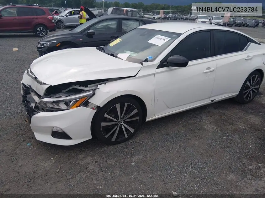 2020 Nissan Altima Sr Fwd VIN: 1N4BL4CV7LC233784 Lot: 45602794