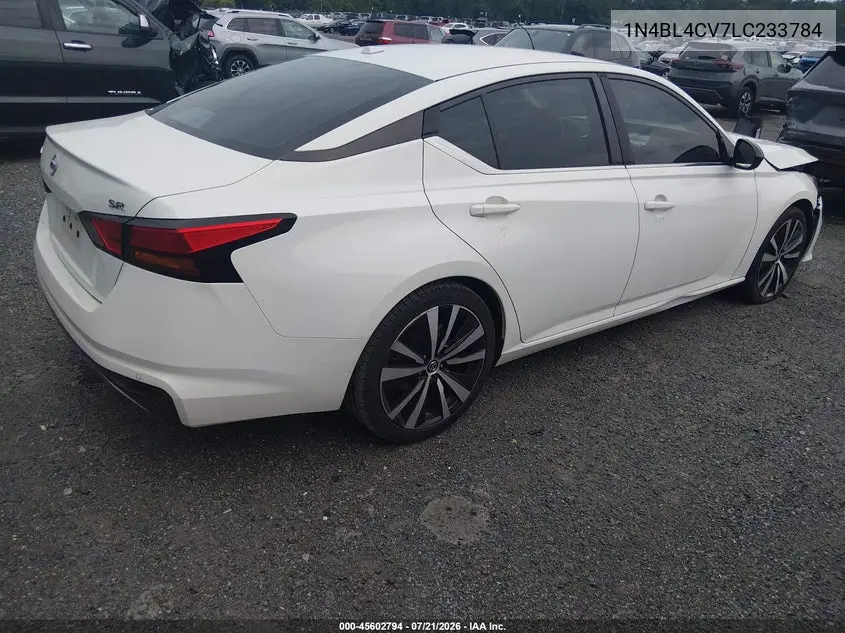 2020 Nissan Altima Sr Fwd VIN: 1N4BL4CV7LC233784 Lot: 45602794