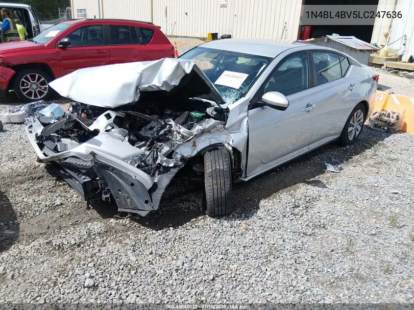 2020 Nissan Altima S Fwd VIN: 1N4BL4BV5LC247636 Lot: 45641022