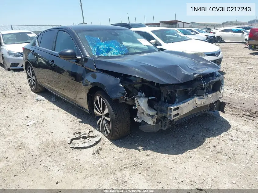2020 Nissan Altima Sr Fwd VIN: 1N4BL4CV3LC217243 Lot: 45681323