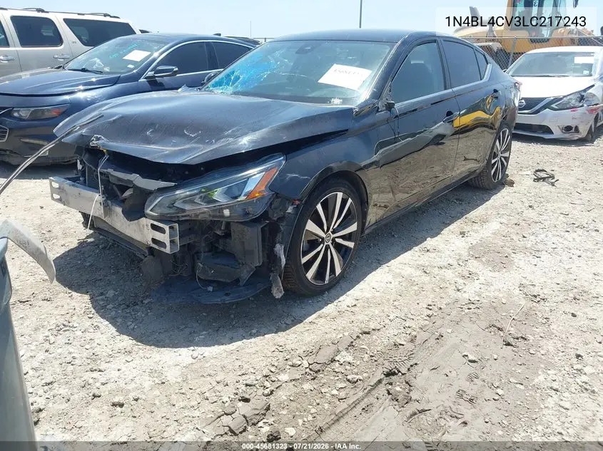 2020 Nissan Altima Sr Fwd VIN: 1N4BL4CV3LC217243 Lot: 45681323