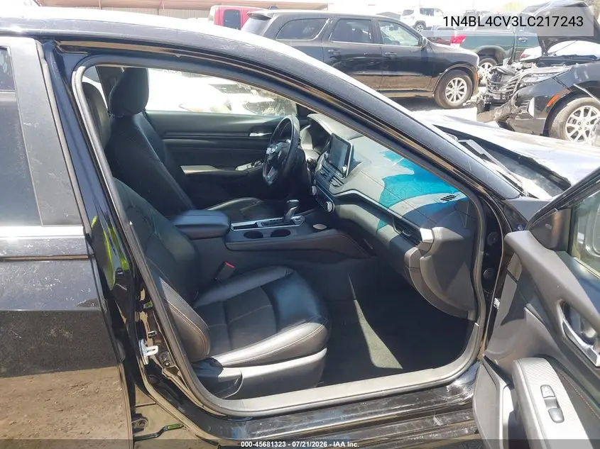 2020 Nissan Altima Sr Fwd VIN: 1N4BL4CV3LC217243 Lot: 45681323