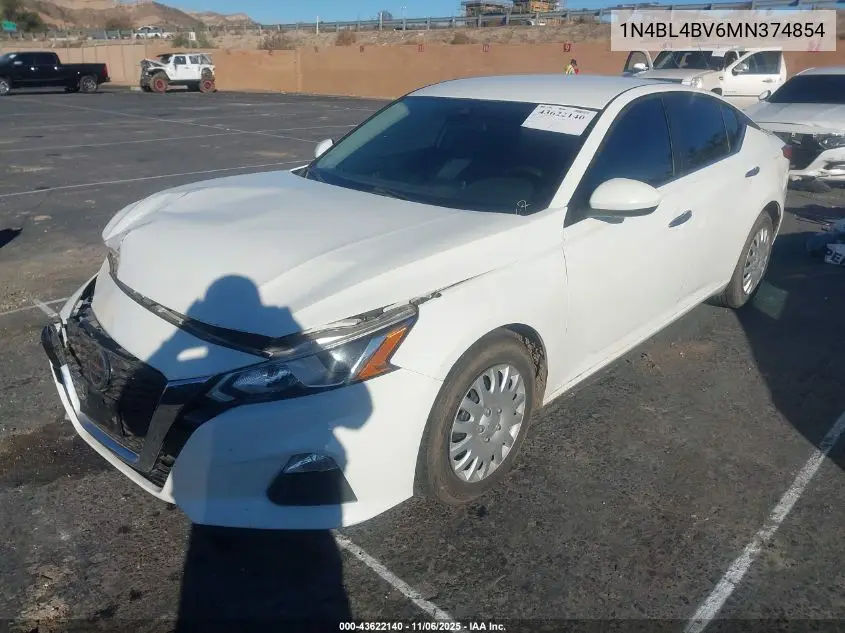 1N4BL4BV6MN374854 2021 Nissan Altima S Fwd