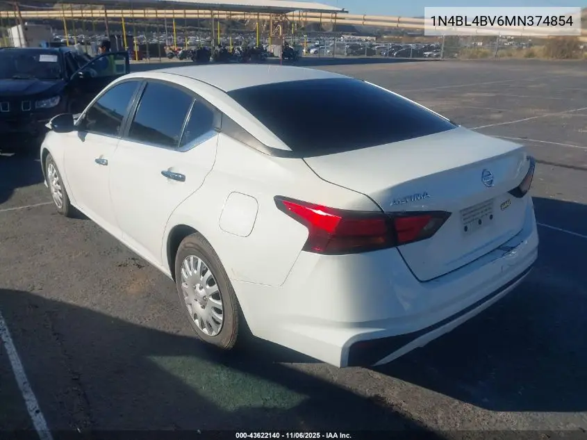1N4BL4BV6MN374854 2021 Nissan Altima S Fwd