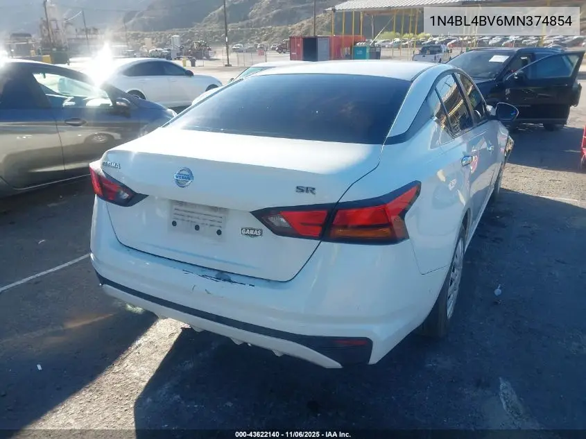 1N4BL4BV6MN374854 2021 Nissan Altima S Fwd