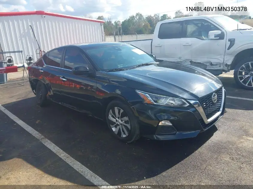 1N4BL4BV1MN350378 2021 Nissan Altima S Fwd