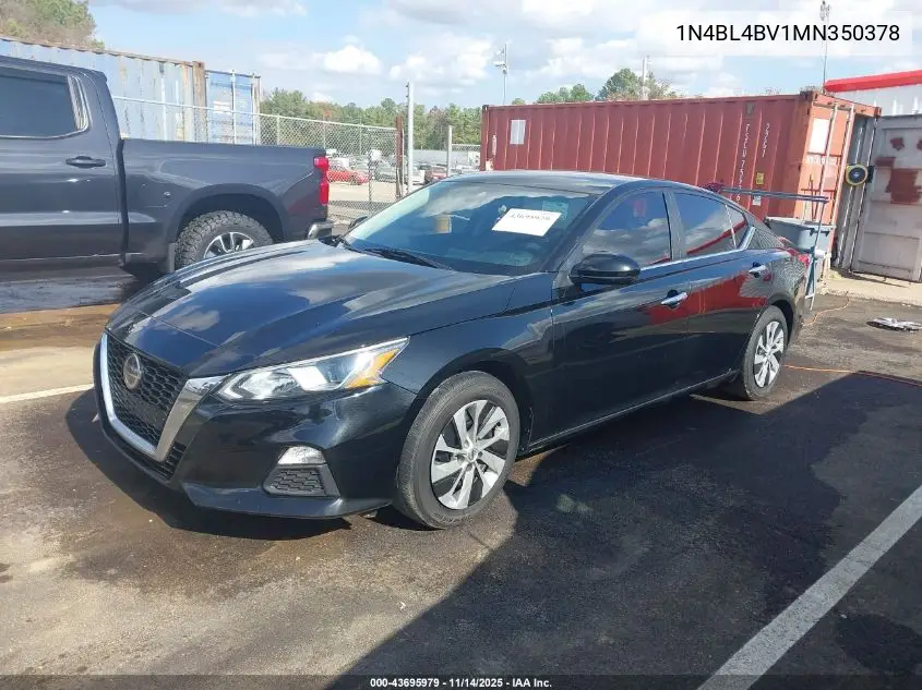 1N4BL4BV1MN350378 2021 Nissan Altima S Fwd