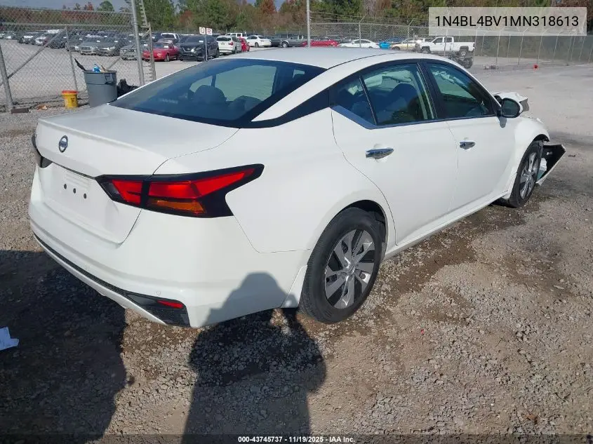 1N4BL4BV1MN318613 2021 Nissan Altima S Fwd