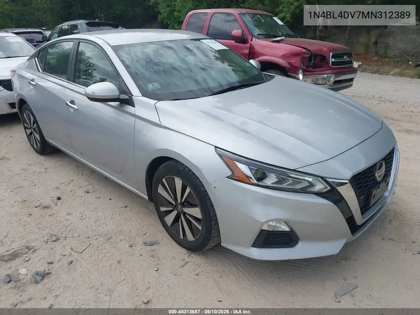 2021 Nissan Altima Sv Fwd VIN: 1N4BL4DV7MN312389 Lot: 45313687