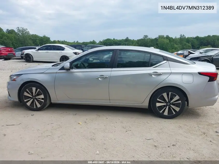 2021 Nissan Altima Sv Fwd VIN: 1N4BL4DV7MN312389 Lot: 45313687