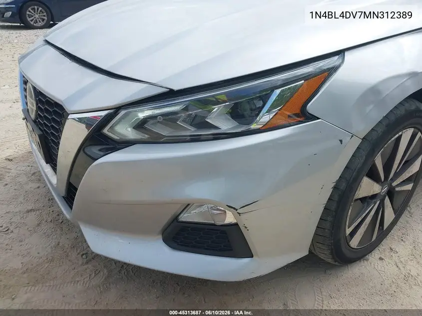 2021 Nissan Altima Sv Fwd VIN: 1N4BL4DV7MN312389 Lot: 45313687