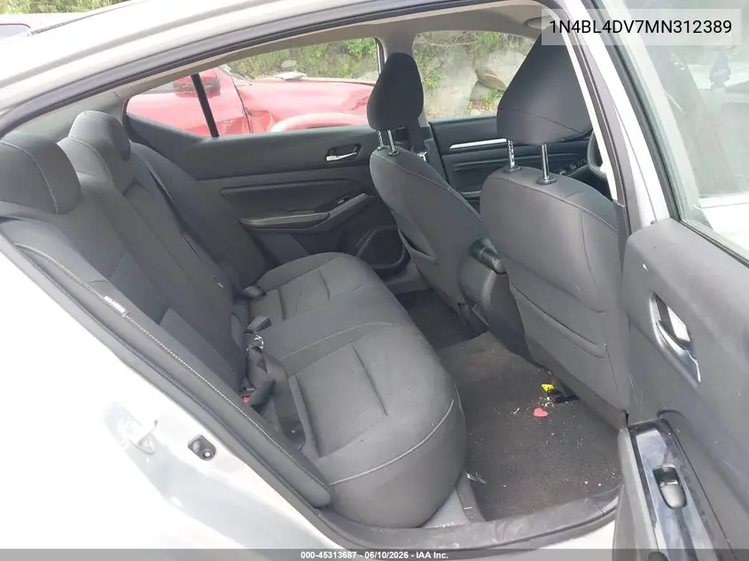 2021 Nissan Altima Sv Fwd VIN: 1N4BL4DV7MN312389 Lot: 45313687