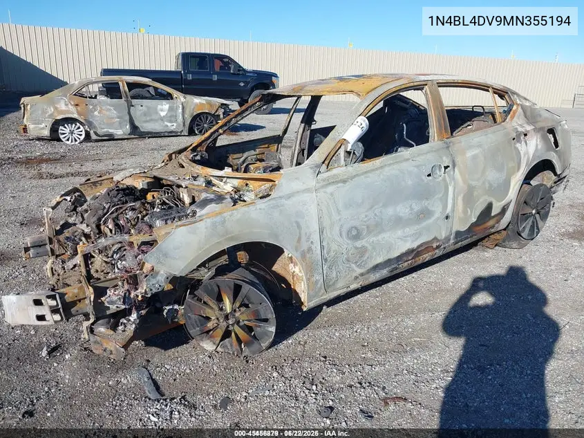 1N4BL4DV9MN355194 2021 Nissan Altima Sv Fwd