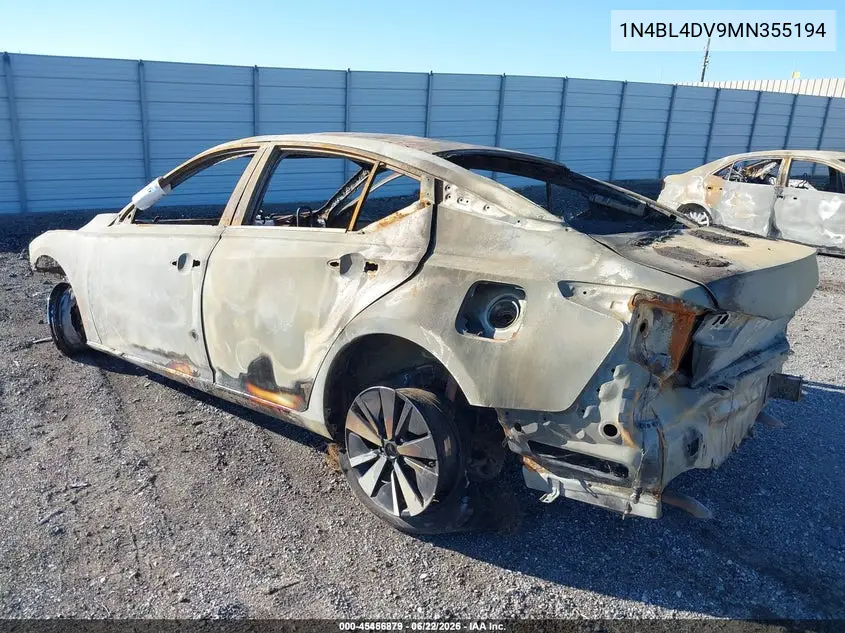 1N4BL4DV9MN355194 2021 Nissan Altima Sv Fwd