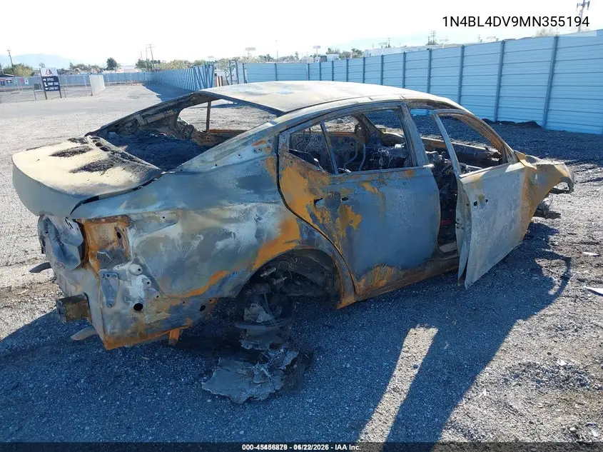1N4BL4DV9MN355194 2021 Nissan Altima Sv Fwd
